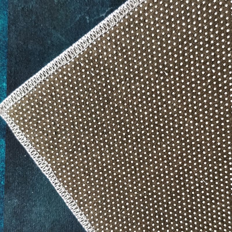 Modern Geometric Carpet Leisure Contrast Panel Area Rug Polyester Carpet with Non-Slip Backing