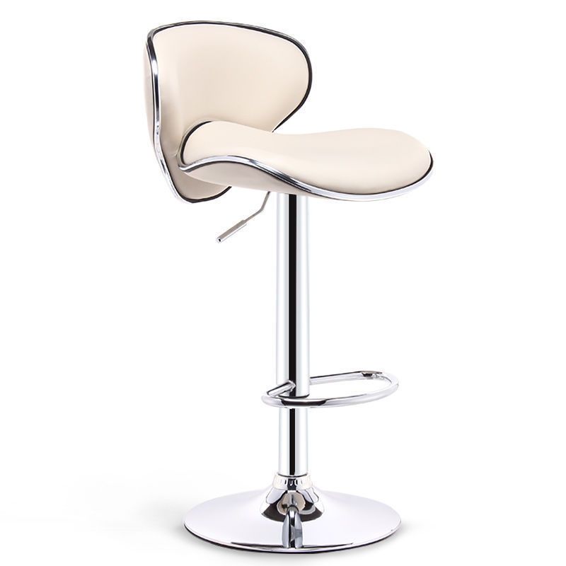 Modern Style Bar-stool with Adjustable Height Low Back Footrest Swivel for Counter Bar