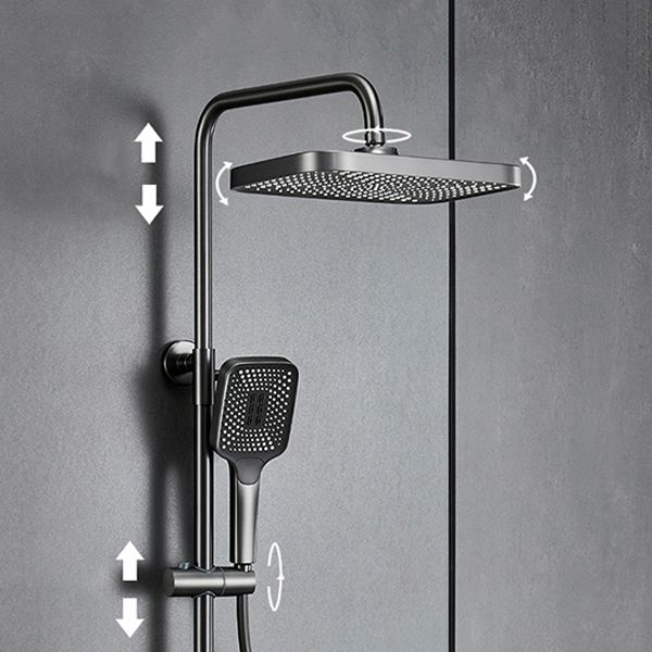 Modern Shower System Adjustable Shower Head Slide Bar Wall Mounted Shower Set