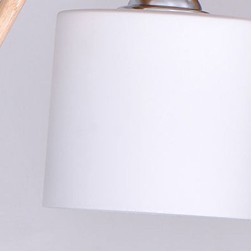 Luces colgantes contemporáneos luces de la isla de cilindro vidrio blanco para la isla de cocina