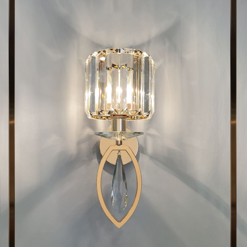 Crystal 1 Light Wall Light Sconce Modern Bedroom Wall Mounted Light Fixture