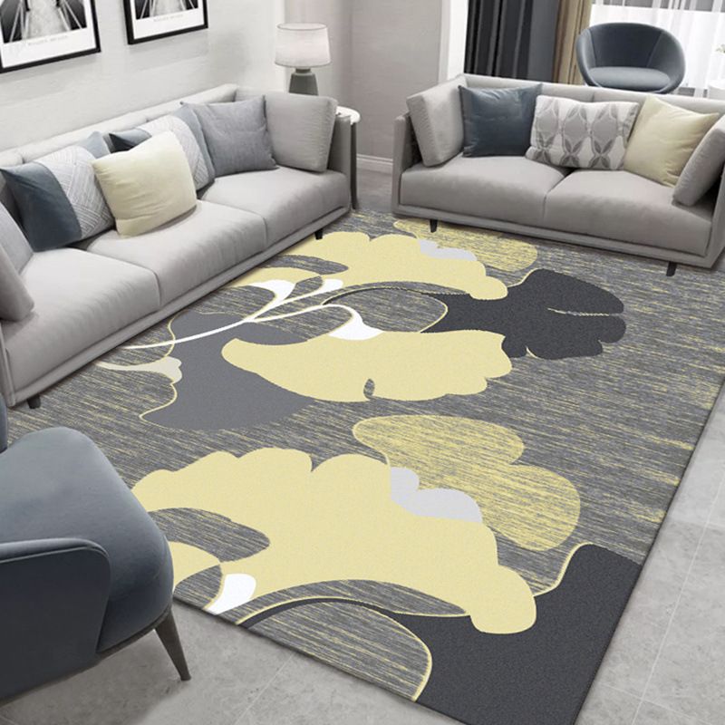Creative Area Rug Abstract Pattern Rug Polyester Stain Resistant Carpet for Living Room