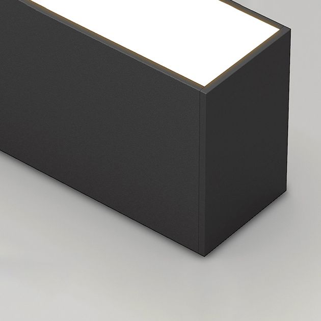 Modern Metal Flush Mount Linear Shape Ceiling Lamp with Acrylic Shade for Living Room