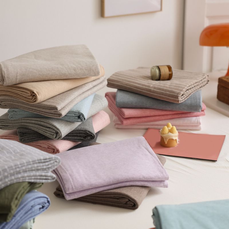 Bed Sheet Whole Color Non-pilling Striped Stripe Pattern Bed Sheet Set