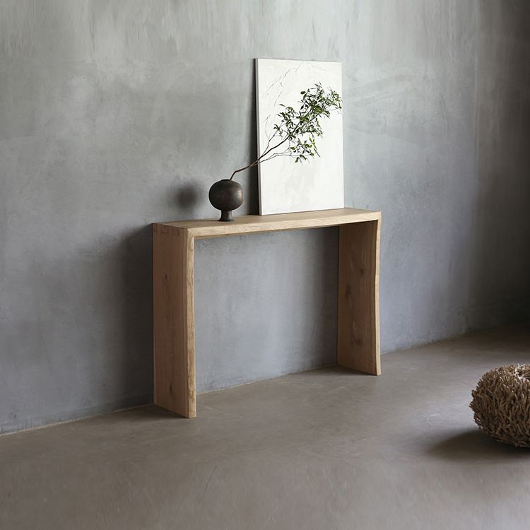 12 Inch Wide Accent Table Mid-Century Modern Rectangle Console Table