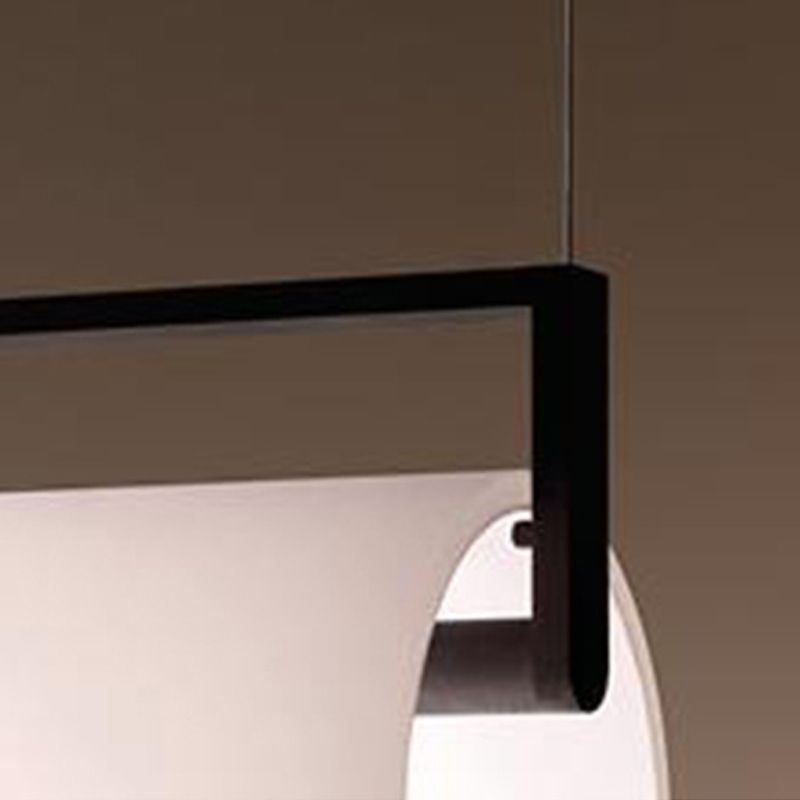 Luces de lámpara de araña de isla LED moderna Cilíndrica blanca de la isla de iluminación de la isla