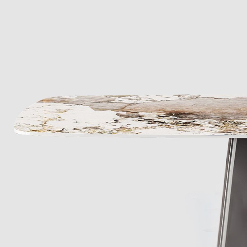 Modern Style Sintered Stone Dining Table Set Rectangle 1/2/3/4/7 Pieces Dining Set