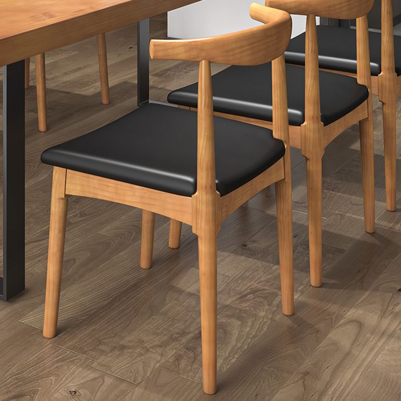 1/2/5/7 Pcs Metal Industrial Dining Set with Rectangle Table and Wooden Chairs Dinette Set