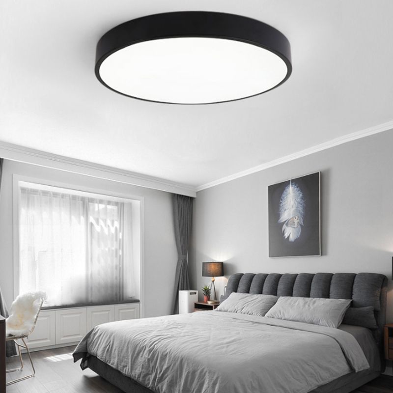 Plafonniers encastrés noirs, luminaire de plafond contemporain pour salon