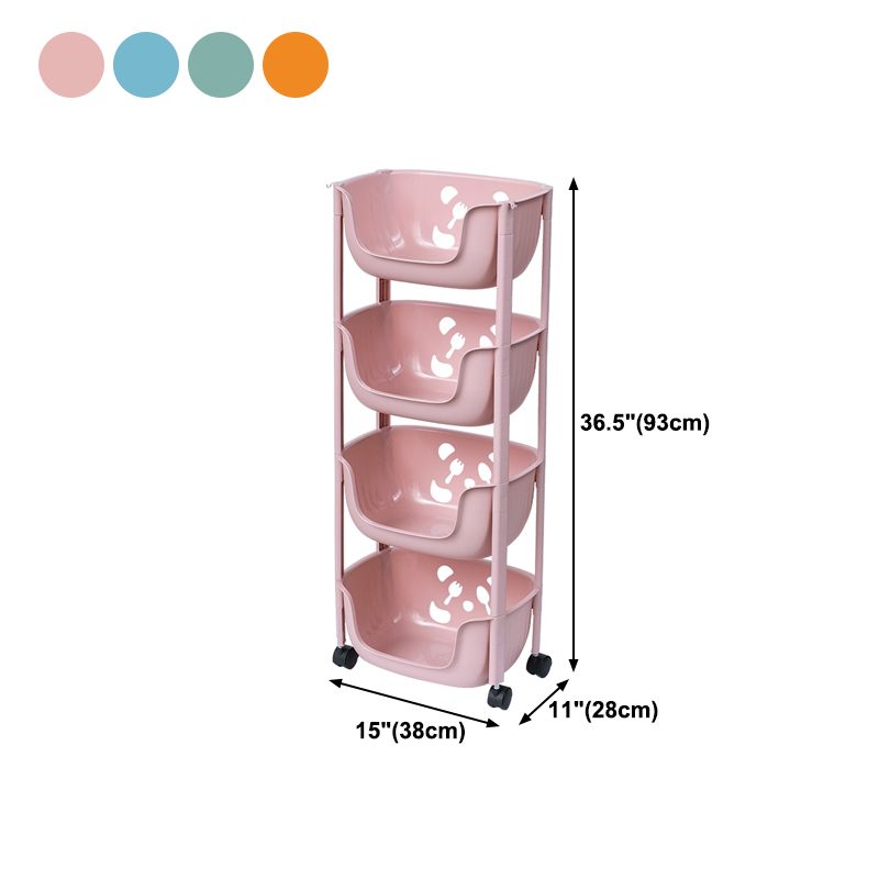 Plastic Contemporary Geometric Bookshelf Vertical Open Bookcase for Home