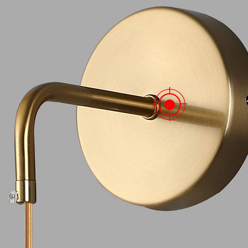 Simplicity Style Wall Sconce met heldere kristalschaduw postmoderne sconce verlichtingsarmatuur