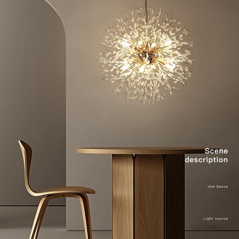 Dandelie Opgehangen verlichtingsarmatuur Moderne hangende hanglampen met meerdere hoofdlichten