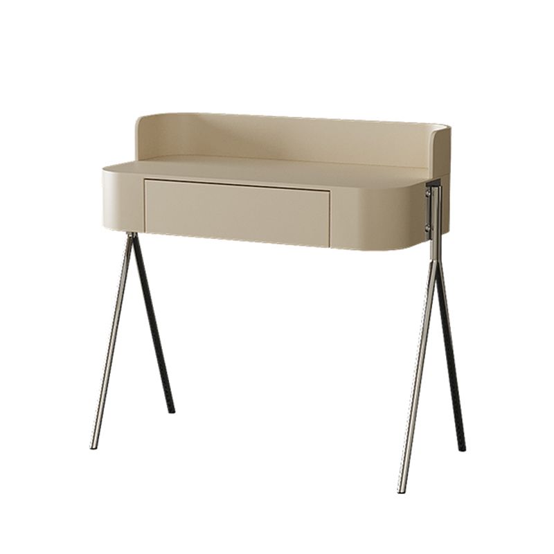 Wood Standing Makeup Vanity Set Modern Makeup Vanity with Metal Base