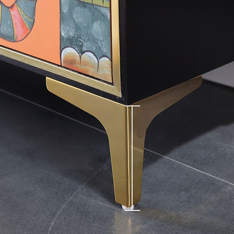 Modern Wood Sideboard Simple Buffet Table with Drawer for Dining Room