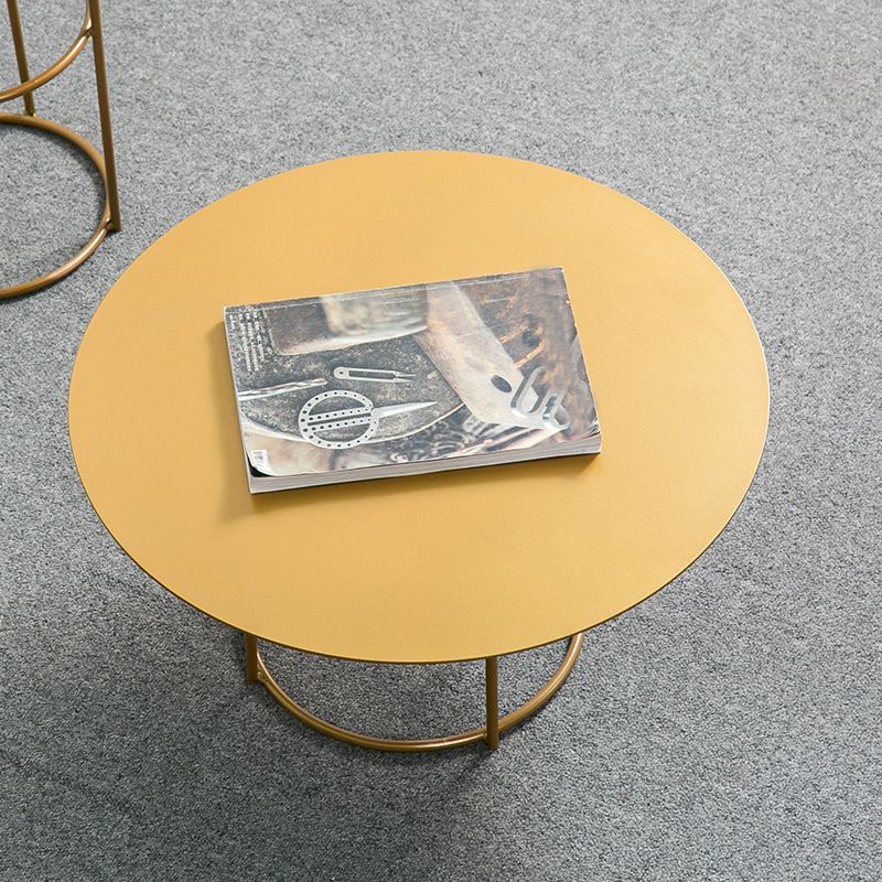 Frame 1 Coffee Table Contemporary Metal Round Cocktail Table