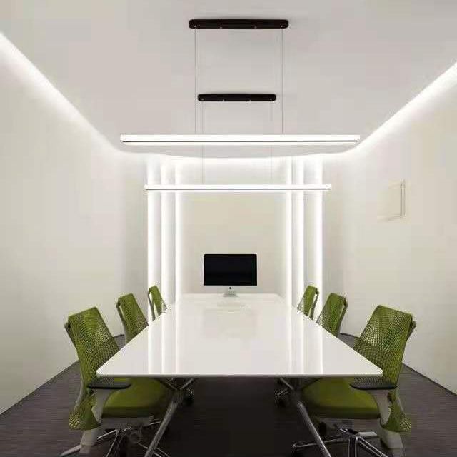 Long Strip LED Island Light moderniste suspendu suspendu pour le salon salle à manger salon