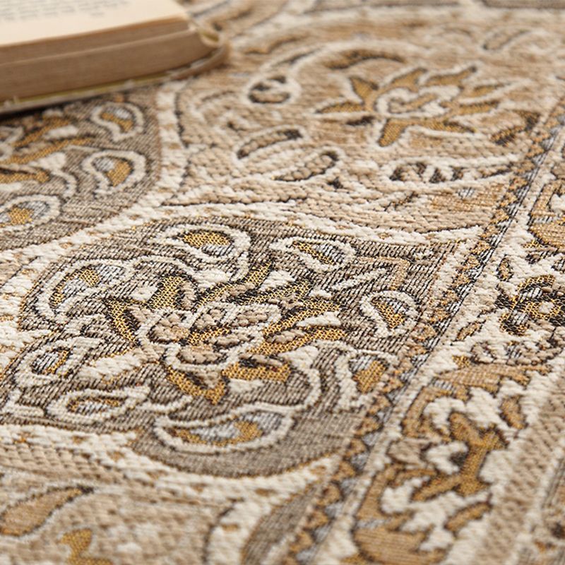 Luxus runder Druckbereich Teppich mehrfarbiger Olyester Teppich Anti-Rutsch-Rucks-Teppich für Wohnzimmer