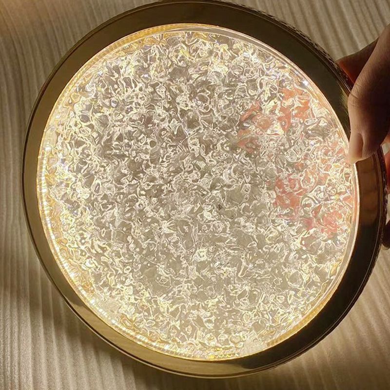 LED 5 / 6 - Light Kitchen Island Light in Gold Metal and Acrylic Ceiling Pendant
