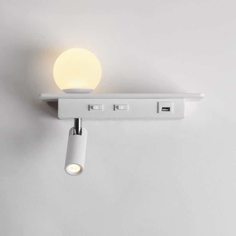 Acrylic Swing Arm Wall Sconce Contemporary 1 Light Wall Mount Light