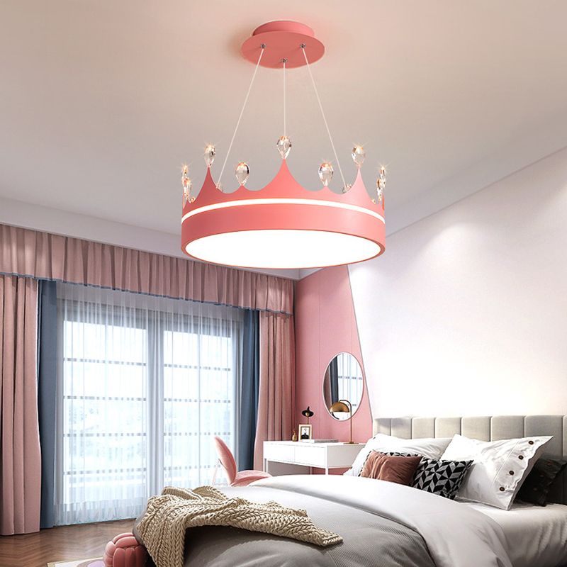 Crown Shape Hanging Lamp Modern Style LED Pendant Lamp for Bedroom