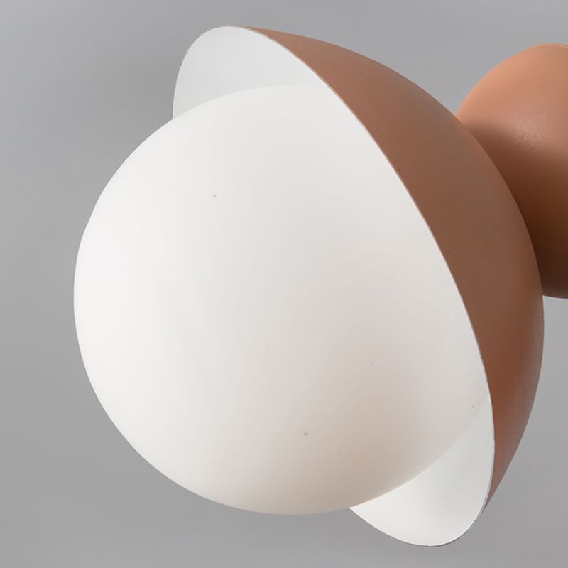 Round Shape Metal Hanging Light Nordic Macarons Style 1 Light Hanging Mounted Lights