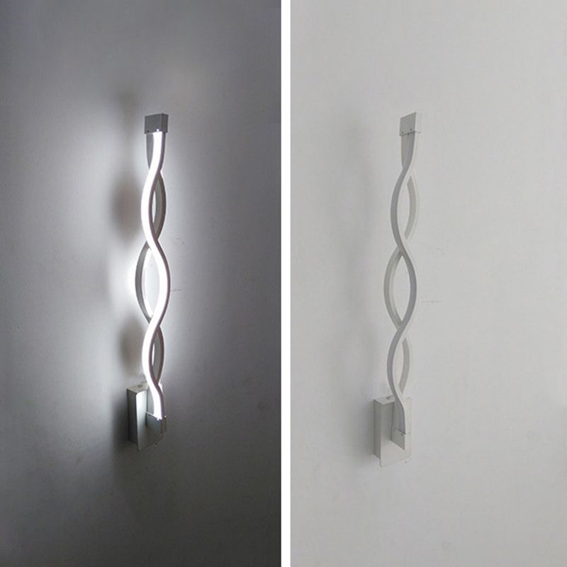 Creative Minimalist Style Linear Wall Sconce Aluminum 2 Lights Sconces