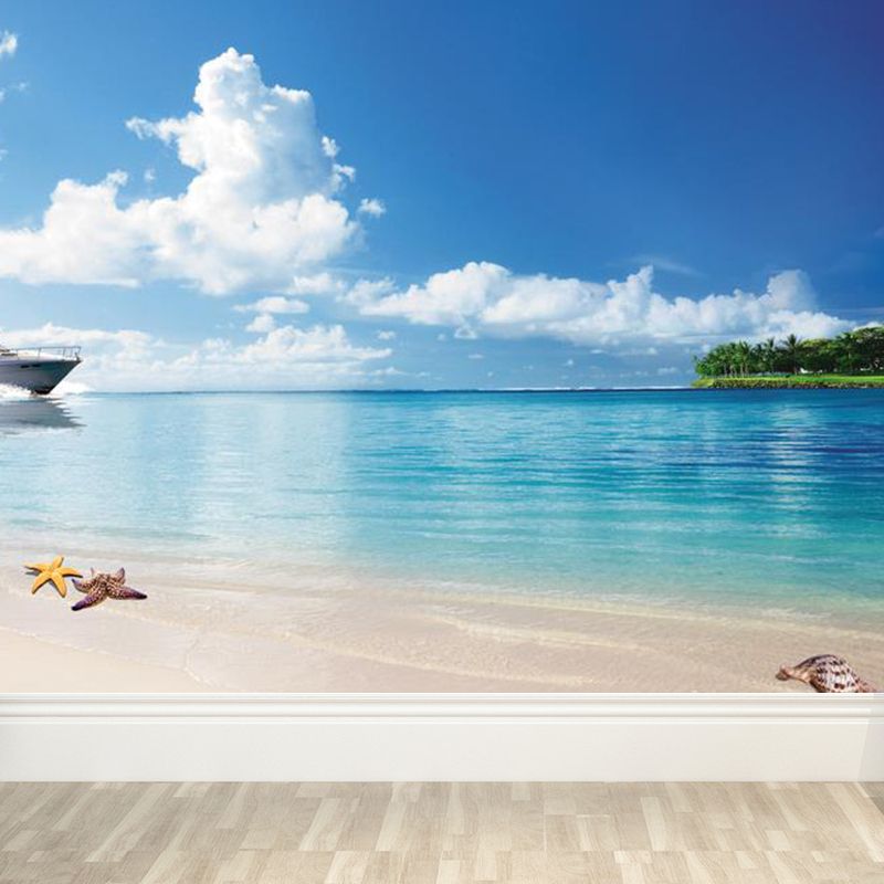 Sky View Mural Wallpaper for Dining Natural Landscape Wall Covering, Personalized