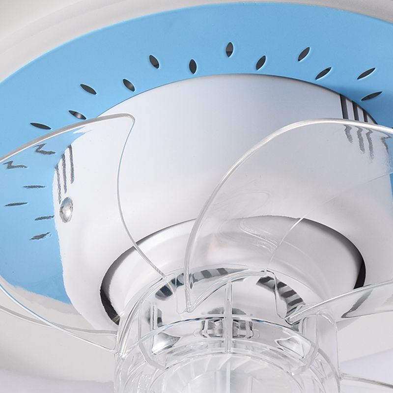 2 Light Ceiling Fan Lighting Modern Style Metal Ceiling Fan Light for Dining Room