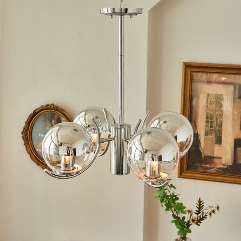 Modern Style Chandelier Household Glass Hanging Light for Sitting Room