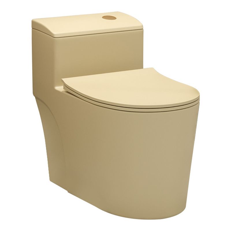 Traditional Skirted Toilet Floor Mount One-Piece Flush Toilet with Slow Close Seat