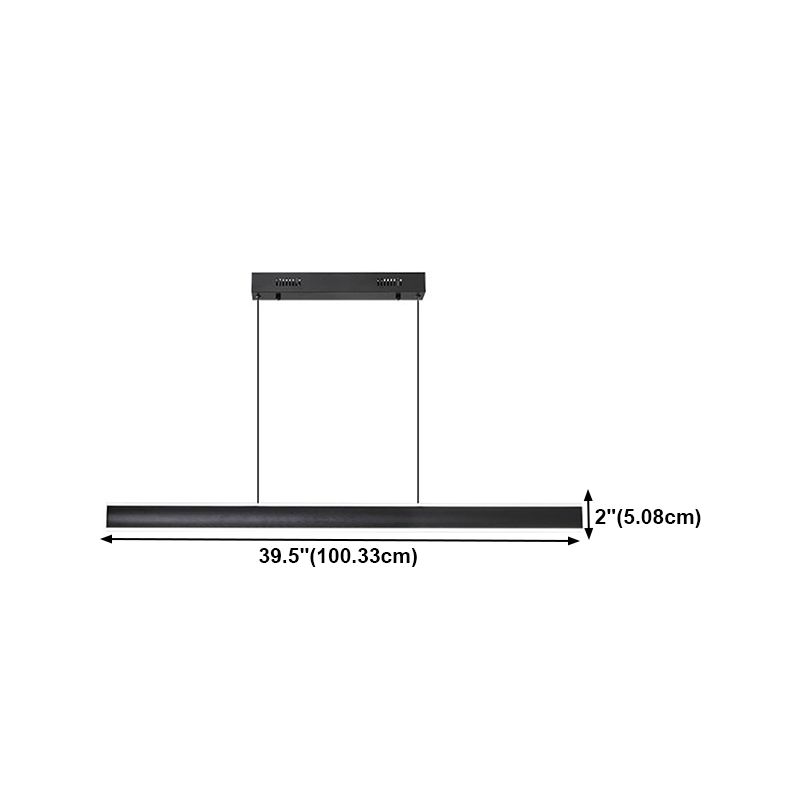 Rectangular Shape Island Pendant Modern Style Metal 2 Lights Island Lighting for Bedroom