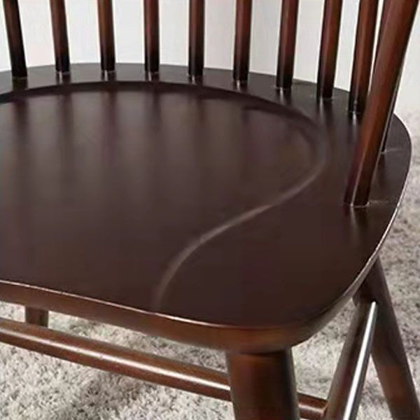 Arm Dining Chairs Modern Oak Wood Side Chairs for Dining Room