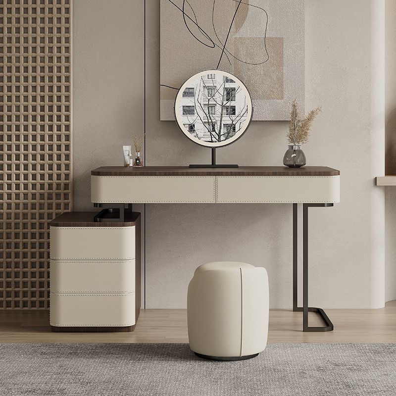 Wooden Make-up Vanity White Makeup Vanity Desk Table with Drawers