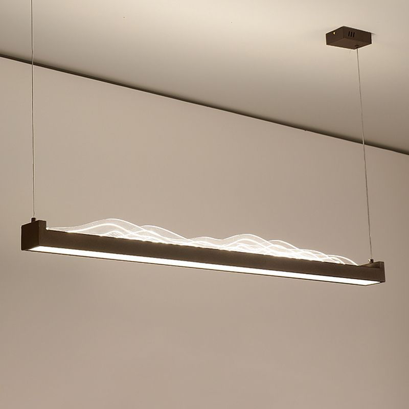 Luces colgantes colgantes geométricos de estilo moderno accesorios de iluminación de araña de metal