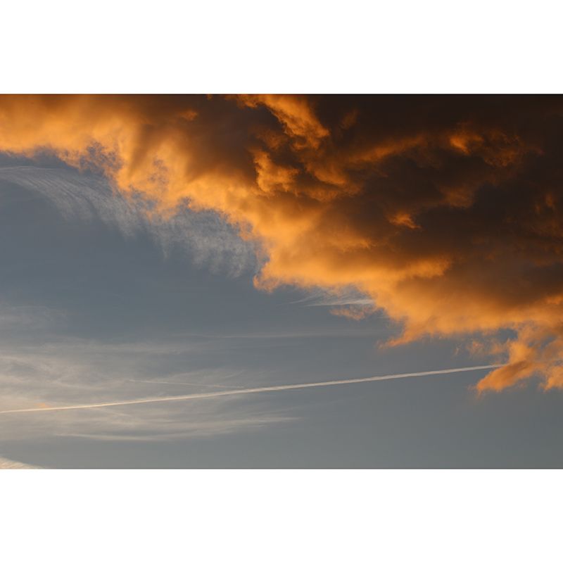 Cloudy Sky Wallpaper Mural Custom-Made Wall Covering for Sleeping Room