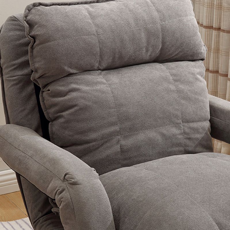 23.62" Wide Convertible Chair with Basic Four Legs Biscuit Back Armchair