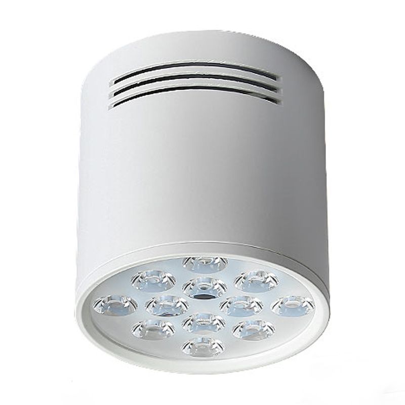 Cylindrical Shape Ceiling Lamp Modern Simple Style Aluminium 1 Light Flush Mount for Aisle