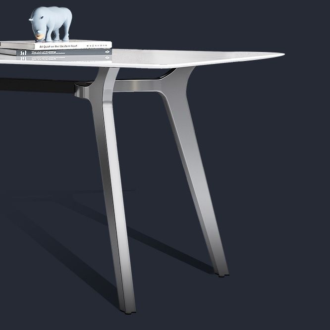 Luxury Sintered Stone Top Table Rectangle Table with 4 Legs for Restaurant