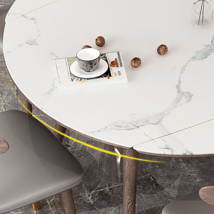 1/4/7 Pcs Table Furniture Set Dining Table Set with Sintered Stone Top for Home