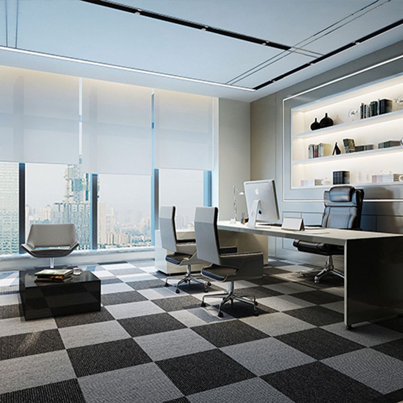 Modern Carpet Tiles Level Loop Fade Resistant Glue Down Carpet Tile