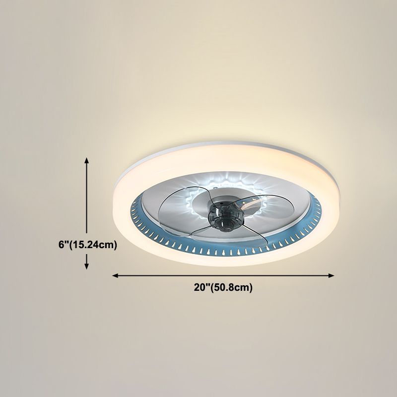 Moderne stijl plafondventilator verlichting metaal 1 licht plafondventilator licht voor keuken