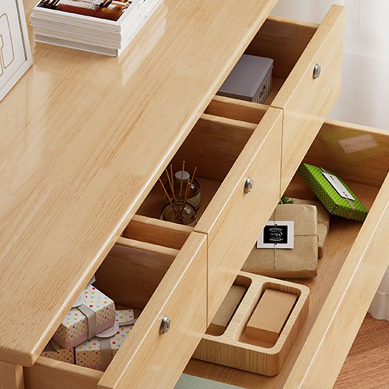 Modernism Horizontal Lingerie Chest Wooden Dresser with 5/7 Drawers for Home