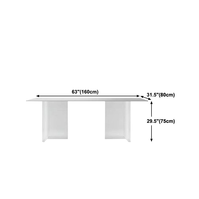 Designer Style 1/4/7 Pieces Dinette Set Acrylic Dining Table and Chairs