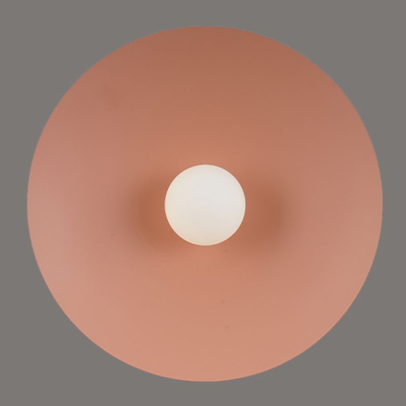Modern Style Spherical Shape Wall Sconce Glass 1 Light Sconces for Corridor