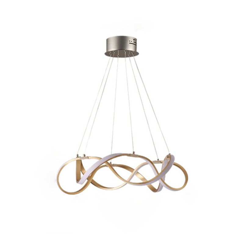 Multi Lights Aluminum Chandelier Lighting Fixtures Modern Style Multi-Tier Pendant Light