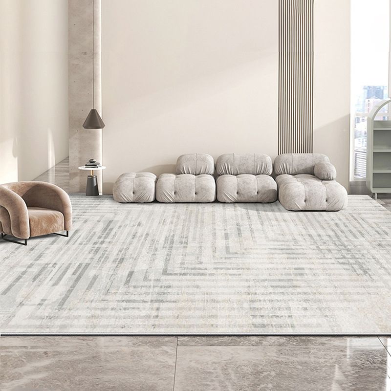 Area Rug Contemporary Indoor Rug Rectangle Stain Resistant Scroll Print Rug