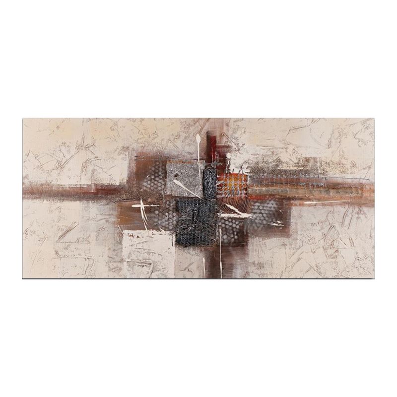 Textured Surface Abstract Wall Art Contemporary Canvas Painting for Home Interior