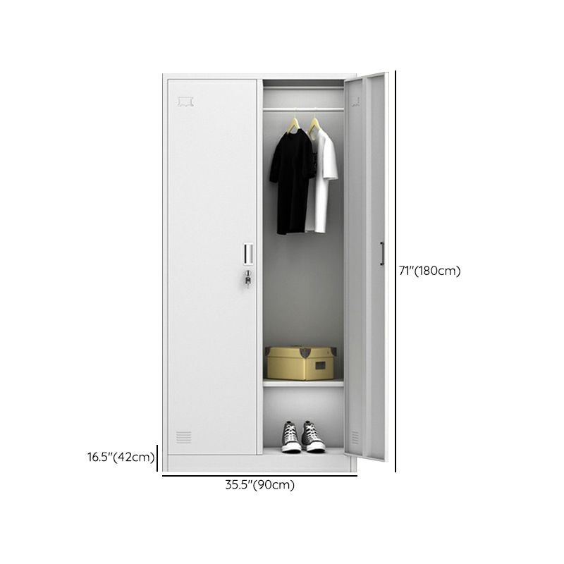 Hinged Door Storage Cabinet for Home Contemporary Metal Cabinet