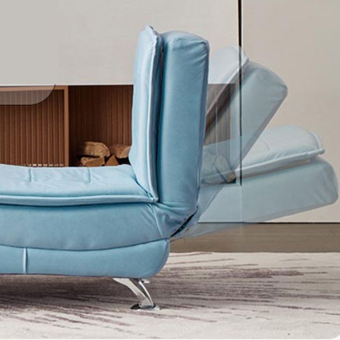 Modern Cushioned Chaise Lounge Armless Chaise for Living Room Adjustable Chaise