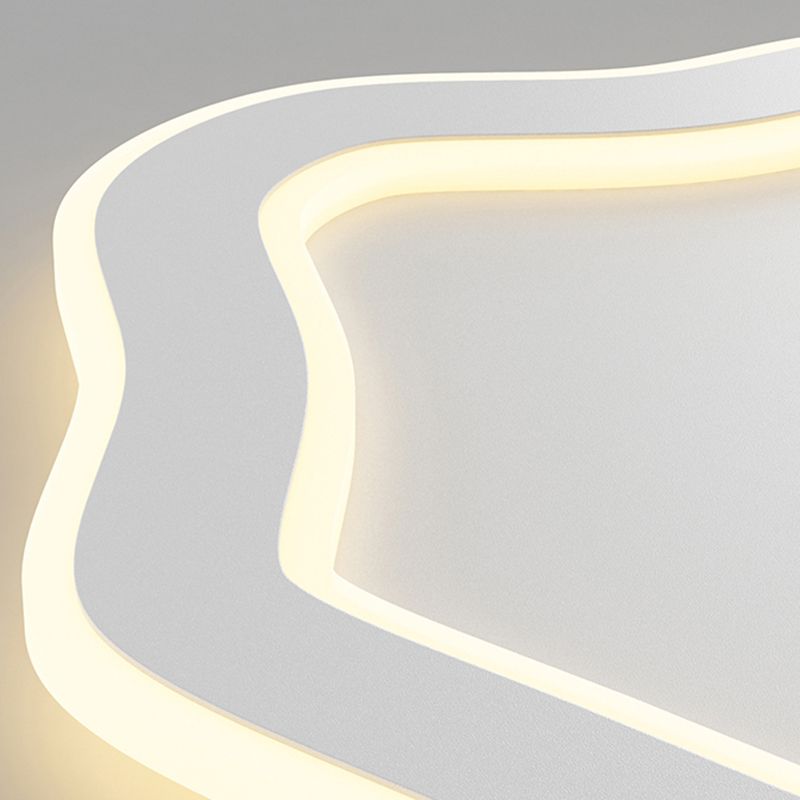 Plafonnier ombragé en métal, plafonnier LED de style moderne